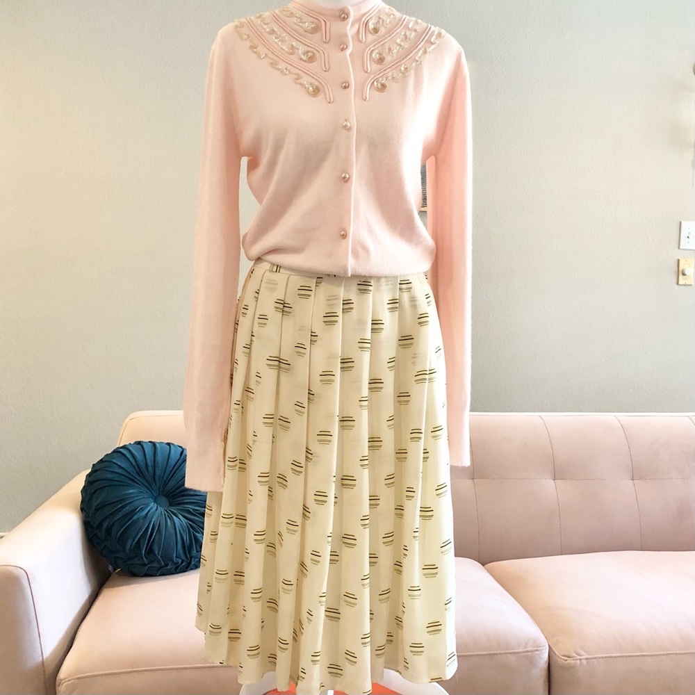 Vintage Oscar dela Renta silk skirt